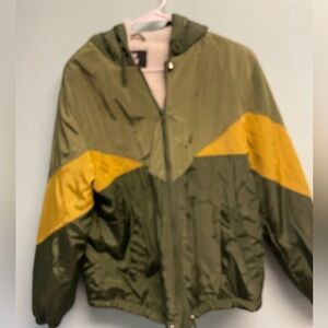 Green bomber jacket